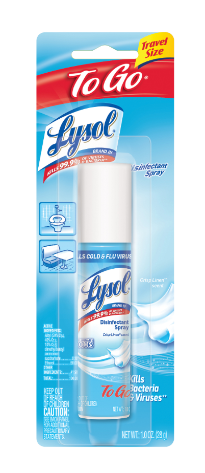 LYSOL® Disinfectant Spray - To Go - Crisp Linen